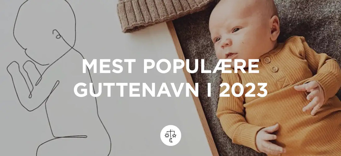 Mest populære guttenavn i 2023